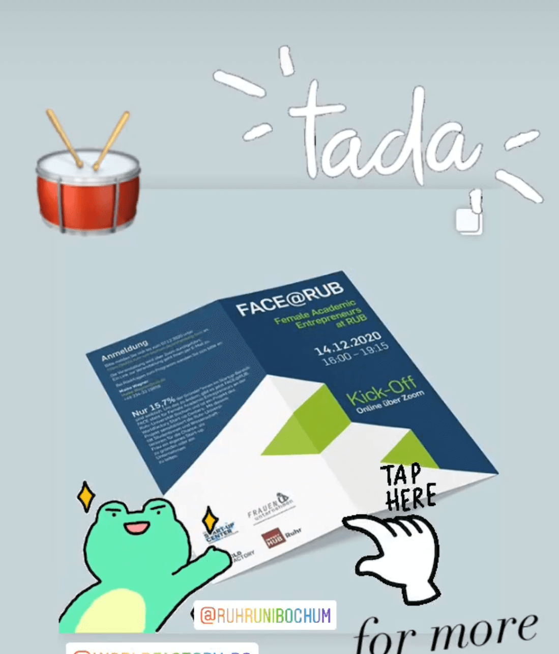 FACE bei Instagram und Linkedin