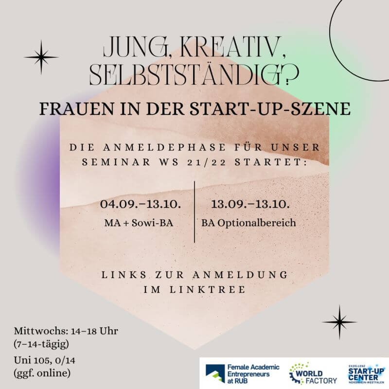 Jung, kreativ, selbstständig? Frauen in der Start-up-Szene